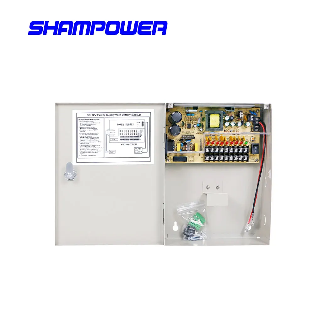 DC12V 5A 10A 15A 20A 30A UPS Power Supply Box 12V UPS support battery For All Kinds of Electric Door Lock With Time Delay