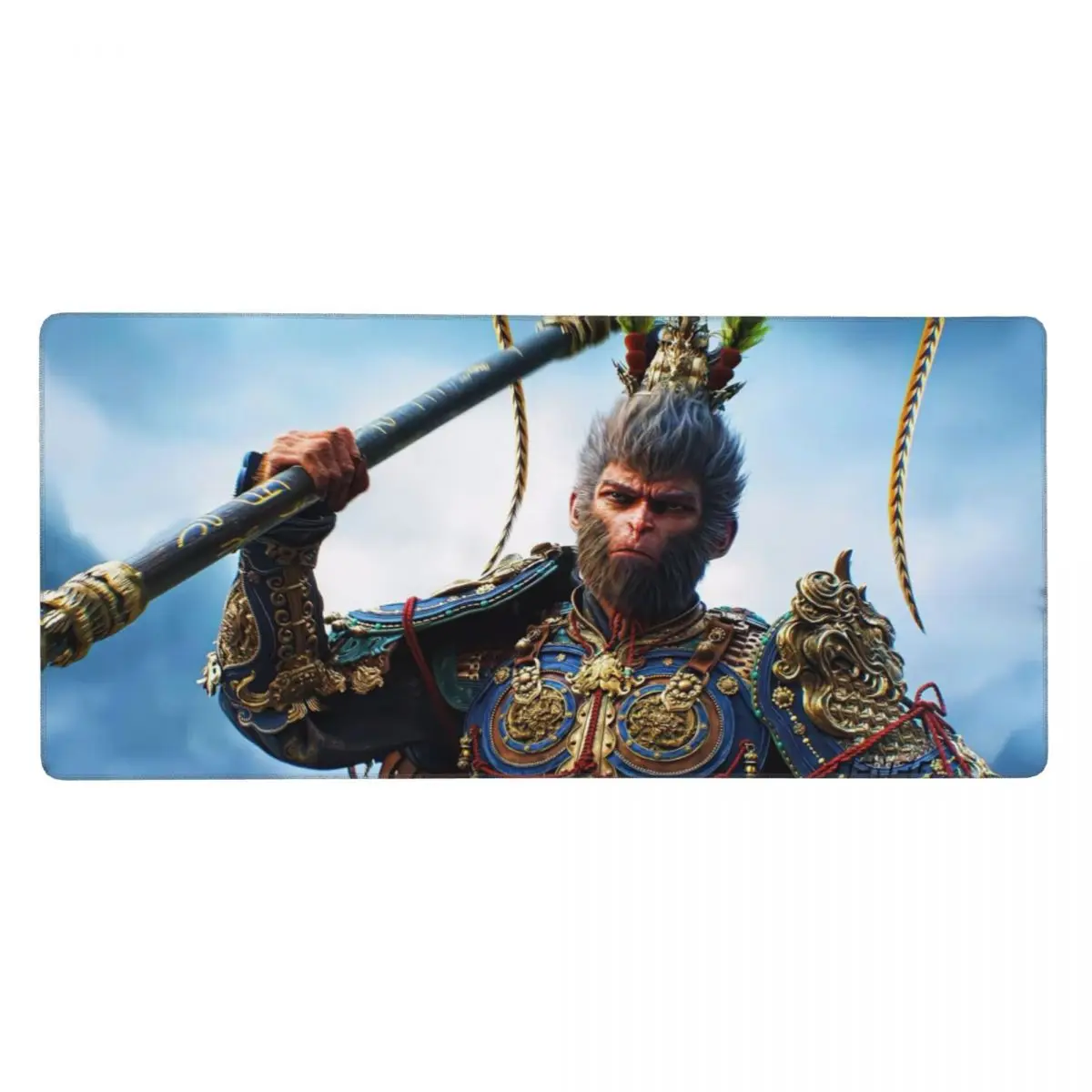 Black Myth Wukong Mouse Pad High Quality Print 90x40cm Laptop Desk Pad Mat For HomeBlack Myth Wukong