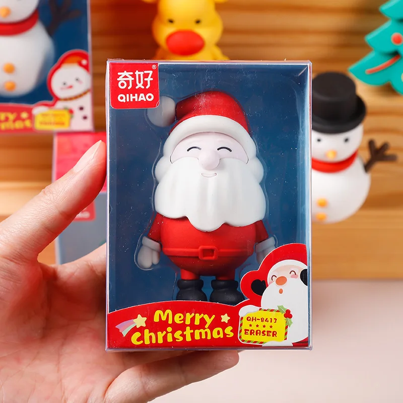 

Qihao Extra Large Removable Shape Santa Claus Snowman Eraser Children's Prize Stationery Gift Ornament