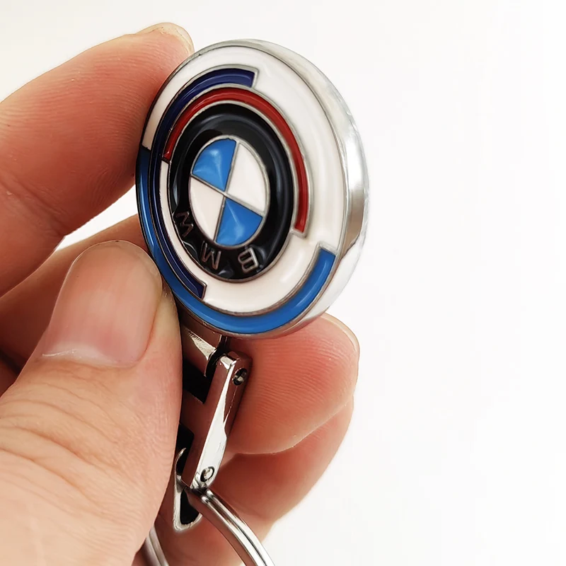 2024 50th Anniversary New Logo BMW Emblem Luxury Car Keychain For BMW X1 X2 X3 X4 X5 X6 3 5 Series M2 M3 M4 M5 M6 M7 Accessories