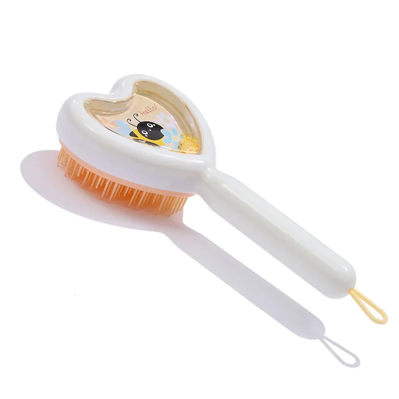 Kids and Woman Scalp Massage Comb Heart Shape Anti-static Hair Brush Hair Brush for Salon Hairdressing Styling Tool Barber Combs