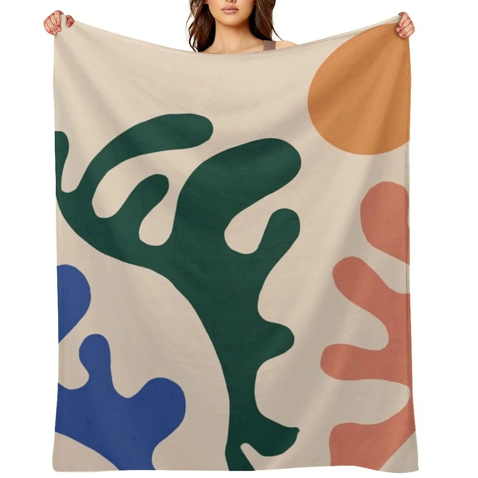 

Matisse abstract Throw Blanket Summer decorative Soft Plaid Custom Blankets