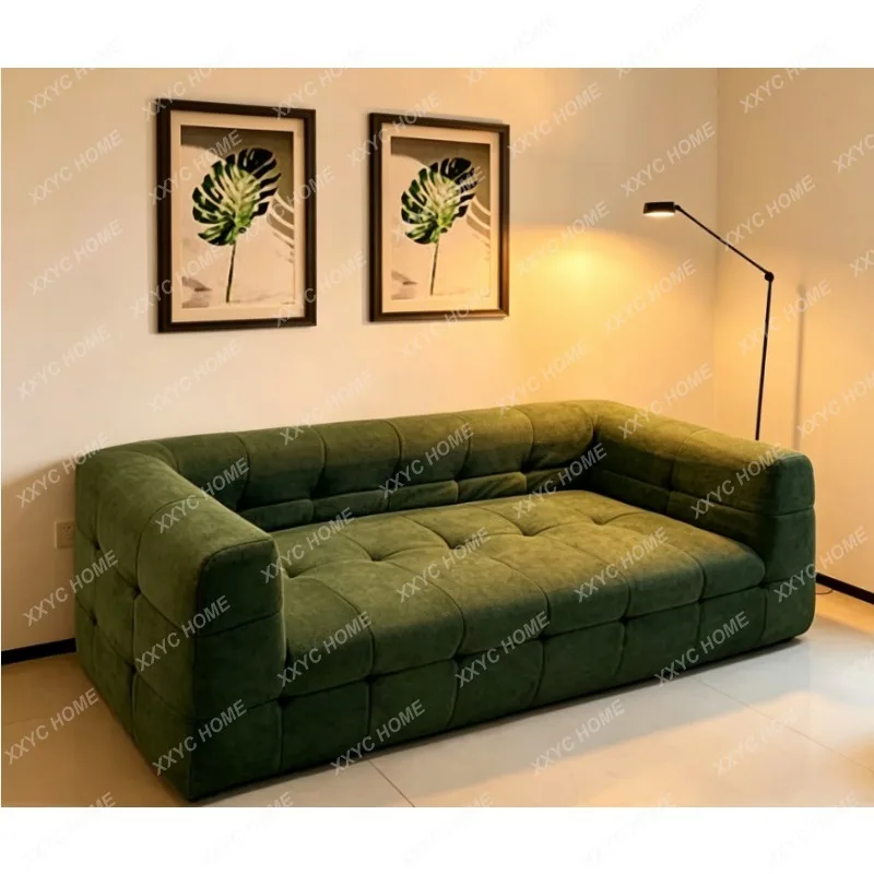 DBMinimalist marshmallow fabric straight row compression sofa z628 200*100*70cm