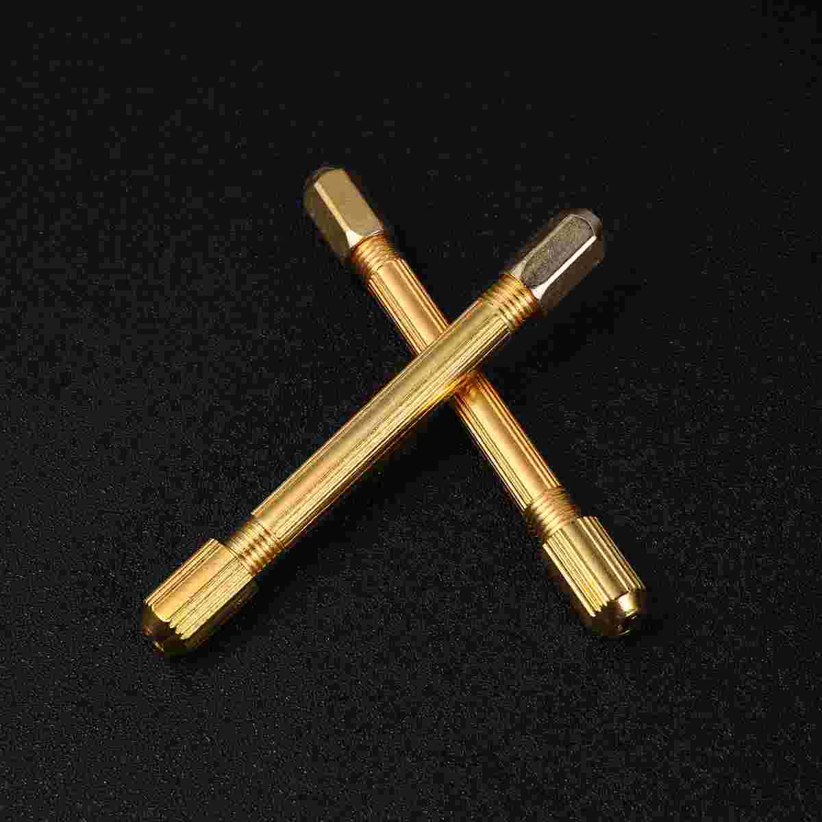 4 Pcs Magnetic Watch Jewelry Repairing Tools Drill Watchmakers Pin Golden Double-Head