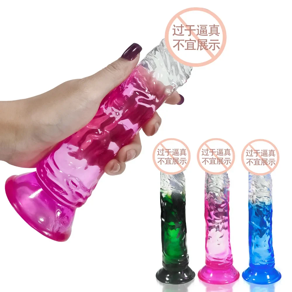 Real dildo with suction cup huge jelly dildo sex toy female masturbation anal plug suction cup real big penis masturbation toy