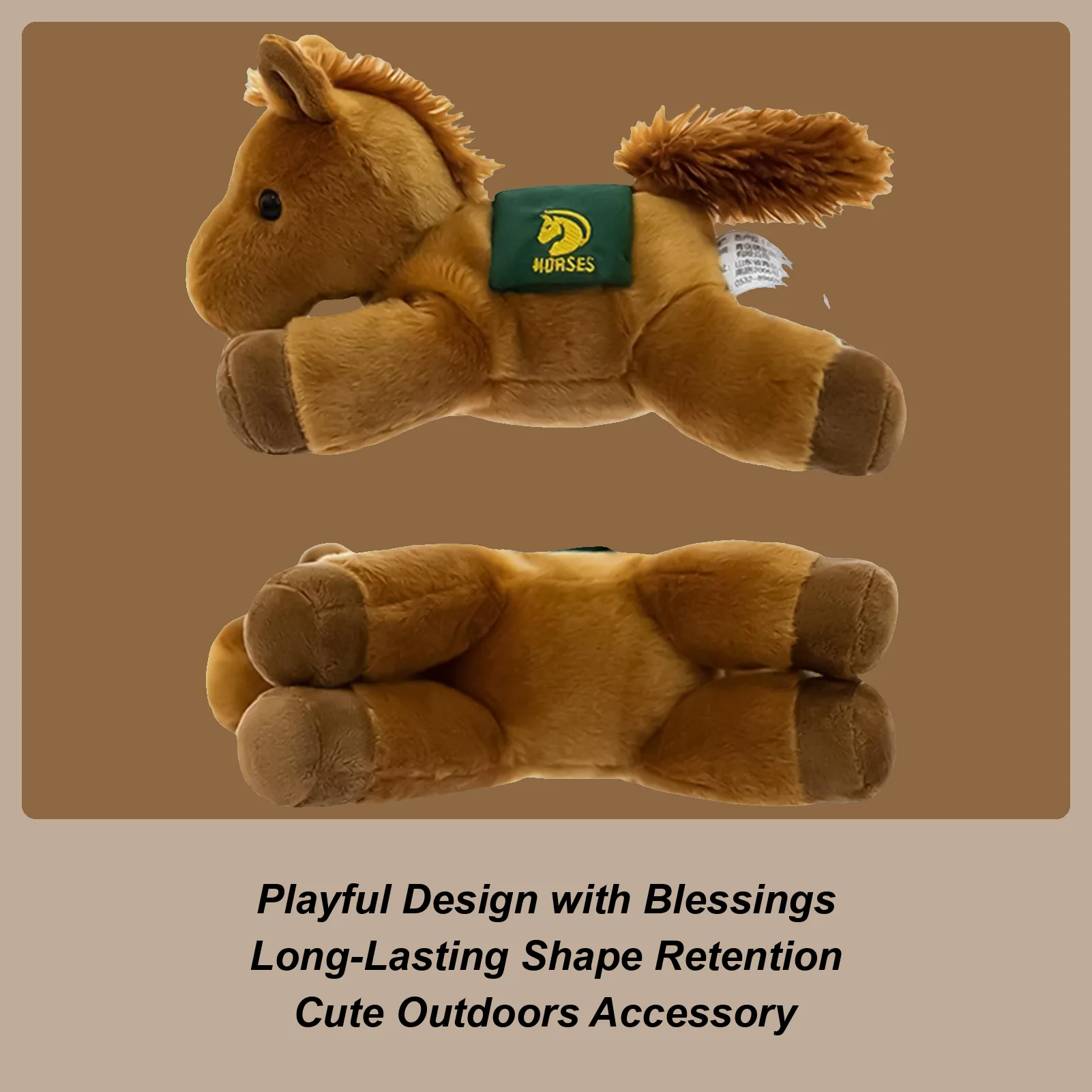 

Мягкая мягкая лошадь 2026, милая кукла-талисман, домашний декор, очаровательная лошадь, плюшевая игрушка для детей, друзей, семейных коллекционеров, вечеринка на Хэллоуин