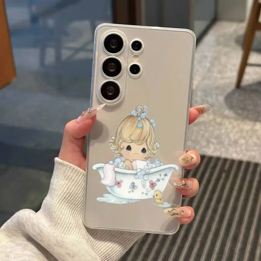 Cartoon P-Precious M-Moments  Phone Case Transparent Silicone Soft For Samsung S25,S24,S21,S22,S23,S30,Ultra,S20,Plus,Fe