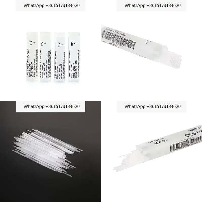 Melting Point Determination Capillary Tubes 1.5-1.8mm 1.3-1.6mm Sample Glass Capillaries for Lab Testing