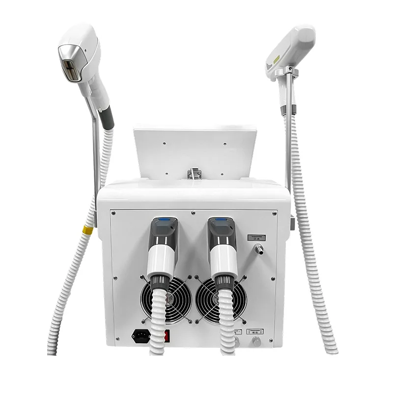2 In 1 4 Wavelength Ice Diode Laser Hair Removal Q Switch Nd Yag Tattoo Eyebrow Lip Pigment Removal Machine Touch Screen Permane