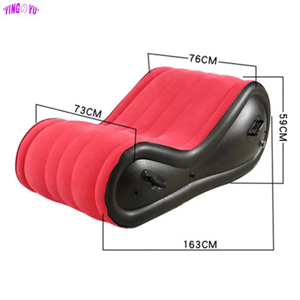 Multifunction Inflatable Bed Sofa For Travel Beach Beds Chaise Fold Bedroom Furniture Arm Chair Velvet PVC Leather Bed Frames