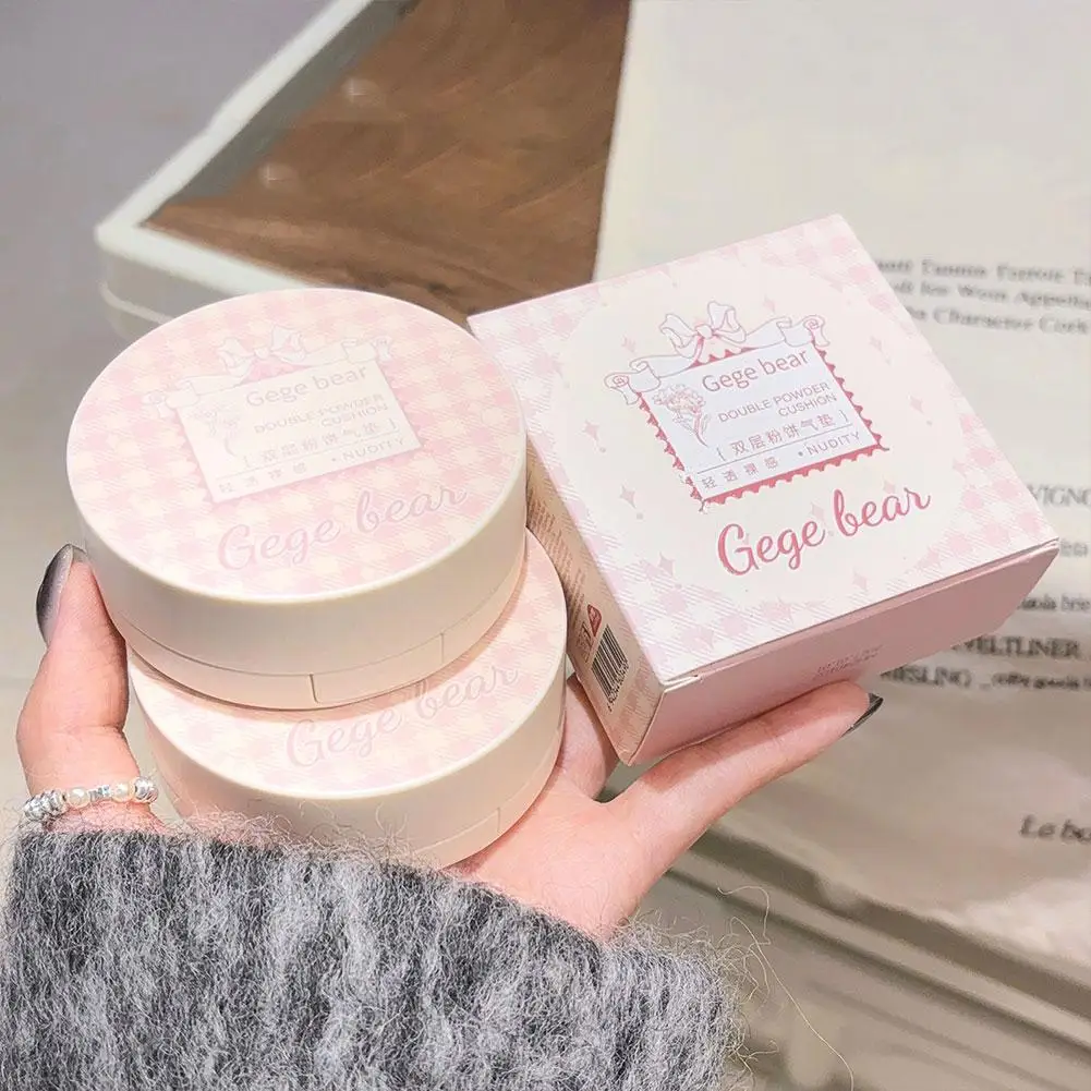 พาเลทแป้งรองพื้นตลับแป้งรองพื้นแบบ2-in1เครื่องสำอางออลอินวันทำให้ฐานปกปิดความมันเต็ม L9V7