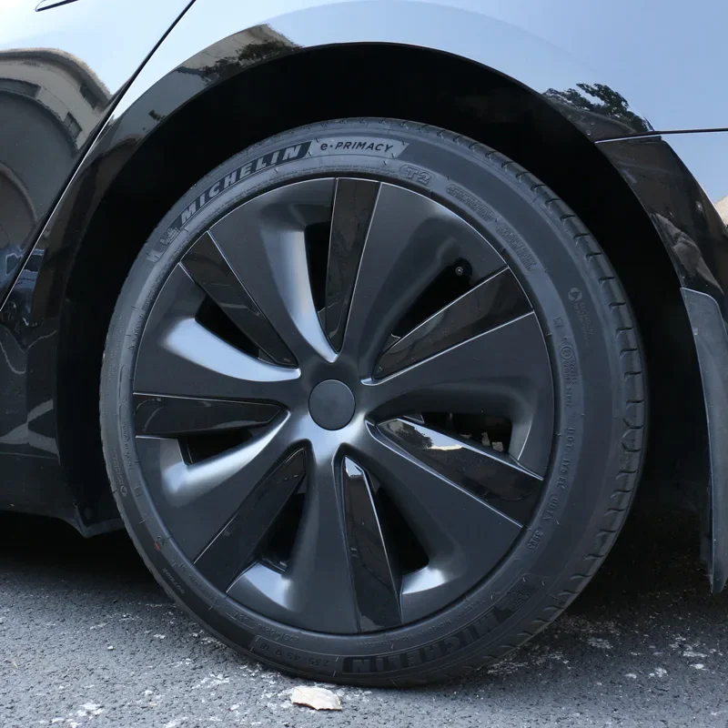 4PCS Coprimozzo per auto per Tesla Model 3 Highland 2024 Tappo ruota da 18 pollici Sostituzione Automobile Copertura completa per cerchione