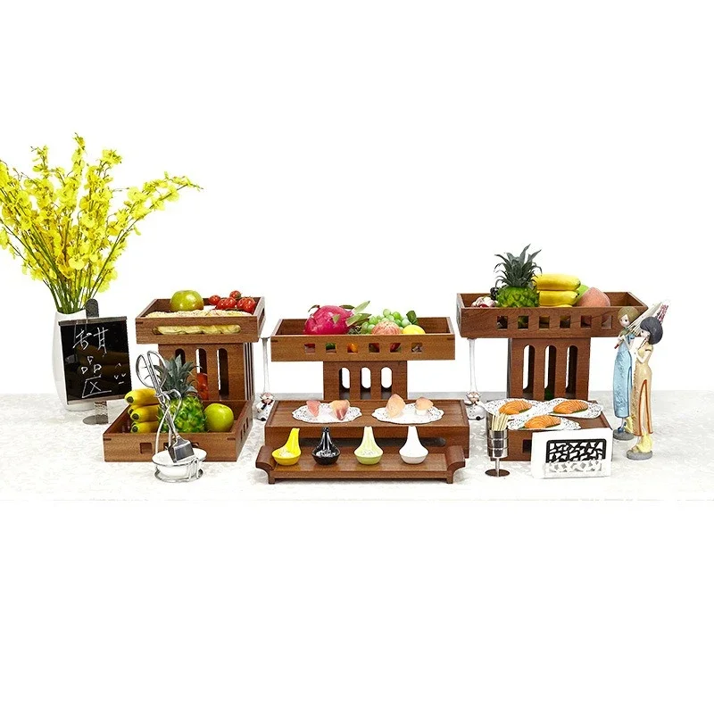 

Creative Mori coffee break dessert rack cold meal banquet snack rack hotel wedding bread frame