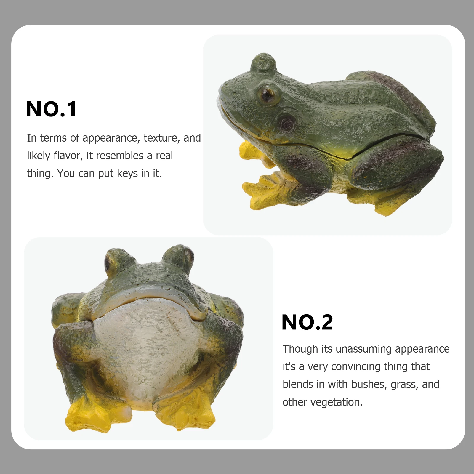 

Simulated Frog Key Box Ornament Natural Resin Garden Decoration Outdoor Key Hider Hidden Holder Spare Saver Garden