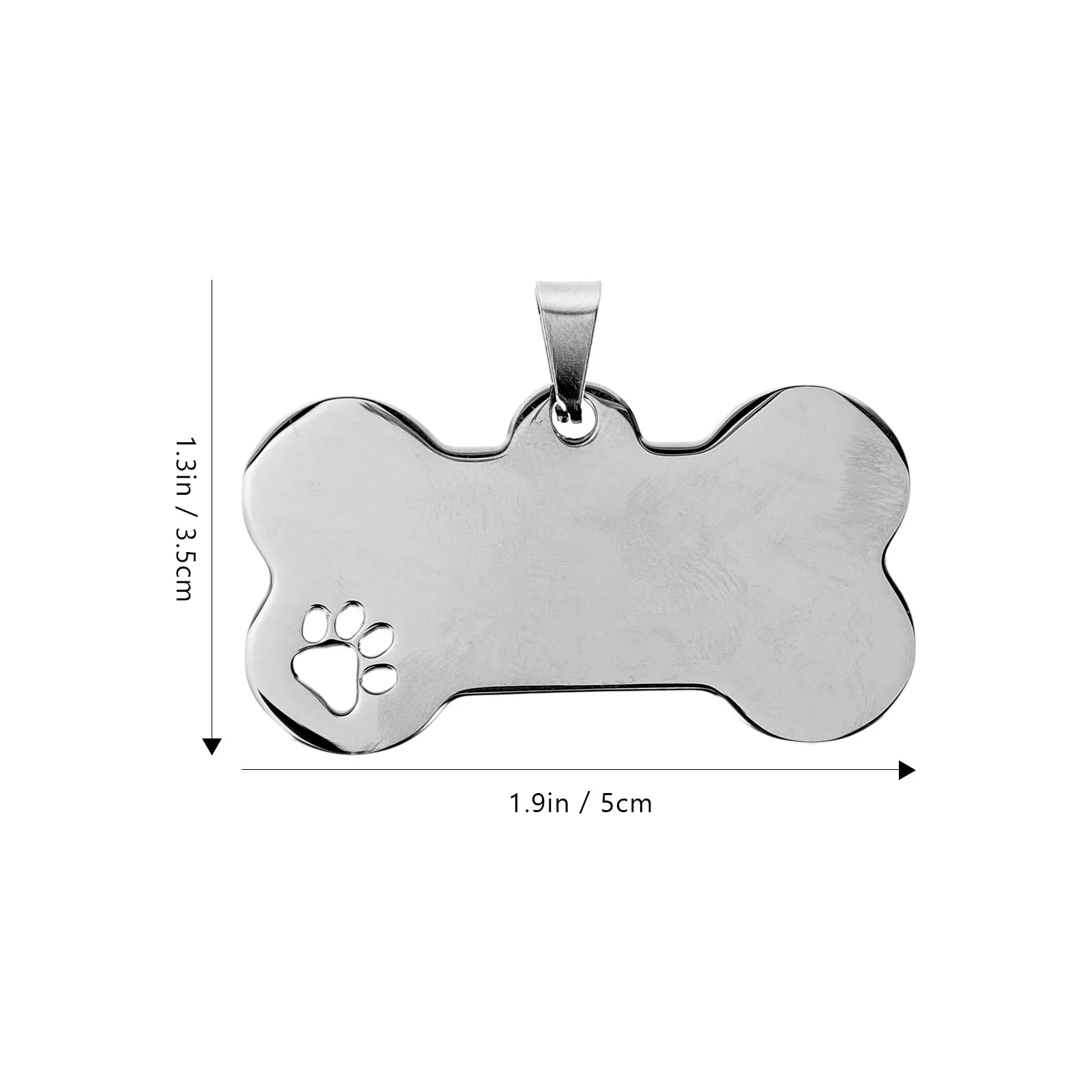 10 Pcs Dog Tag Pet Stamping Engraved Tags Listing Making for Pets Metal Collar Charms