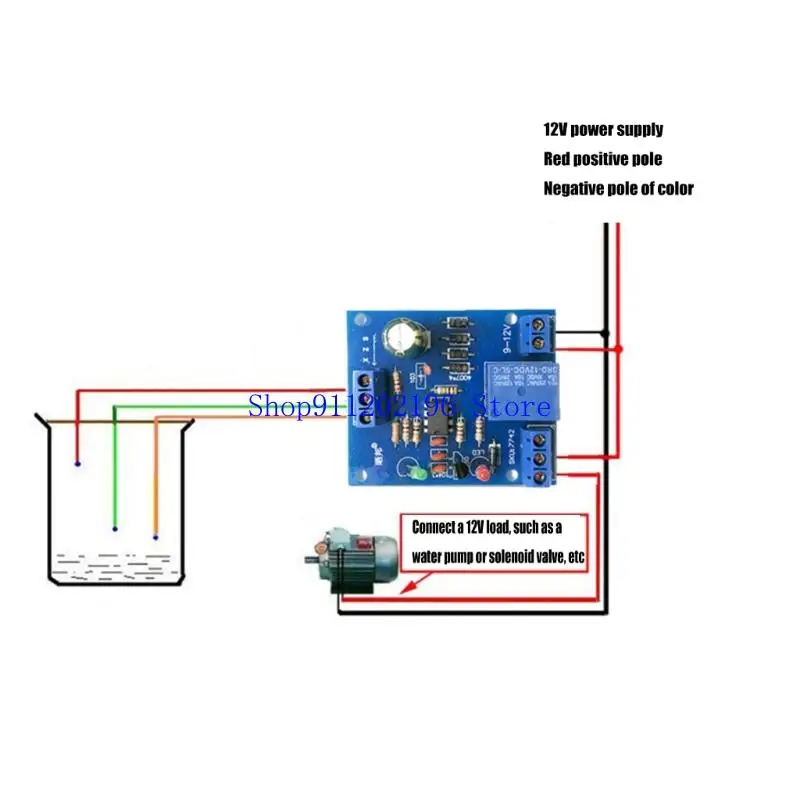 

DIY автоматические датчики уровня воды, печатная плата контроллера для резервуаров, бассейнов, поддержка входа мощности 12 В