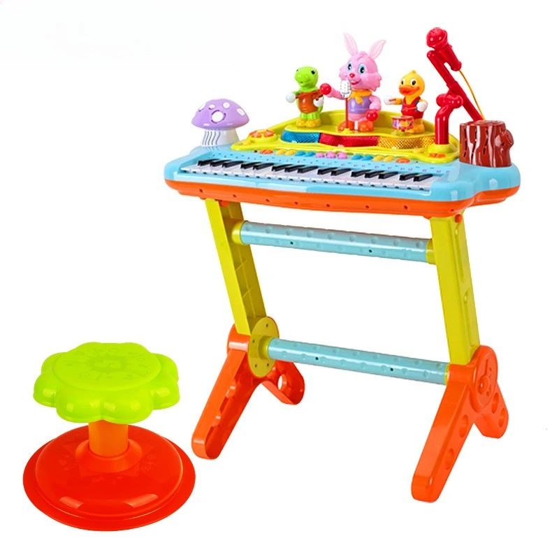 

Multifunctional baby electronic piano with microphone Music educational toy piano Children's electronic piano