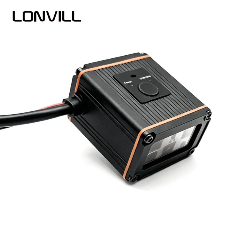 LONVILL TOF Auto-Switching Global Shutter Dual-Sensor Fixed Mount 2D Code Reader for Conveyor Systems