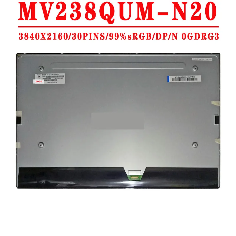 

DP/N 0GDRG3 23.8 inch 4K 3840×2160 UHD 30pins EDP 99% sRGB 60HZ LCD screen MV238QUM N20 MV238QUM-N20 For DELL P2415Qb display