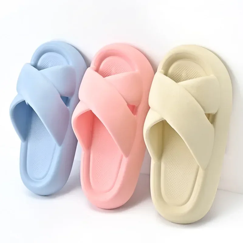 House Slippers Women Slides Sandals Summer Beach Shoes Fashion Soft Flat Platform Flip Flops Female Bathroom Slipper Footwear