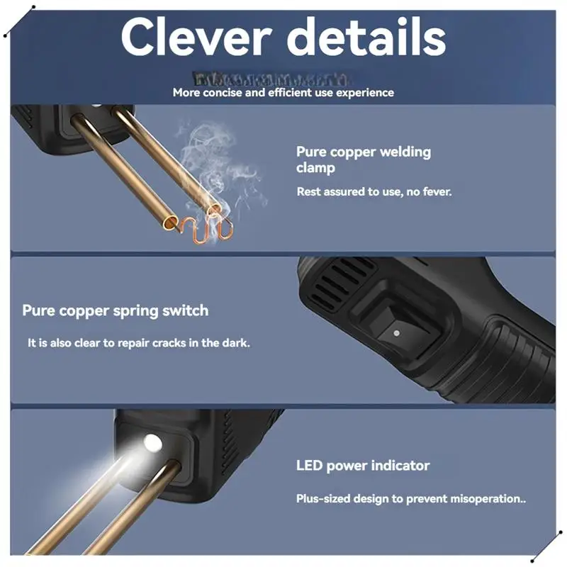 Handheld Plastic Welding Gun With 200Pcs Welding Pins Car Bumper Soldering Gun For Bumper/Kayak/Plastic Product Repairs