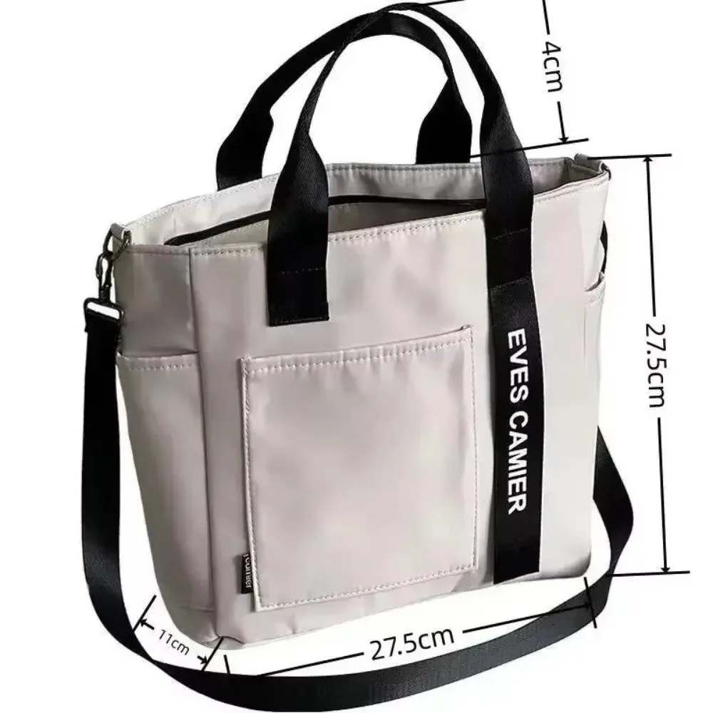 Langlebige Große Kapazität Schultertasche Wasserdichte Canvas Umhängetasche Tragetasche – Detail 1