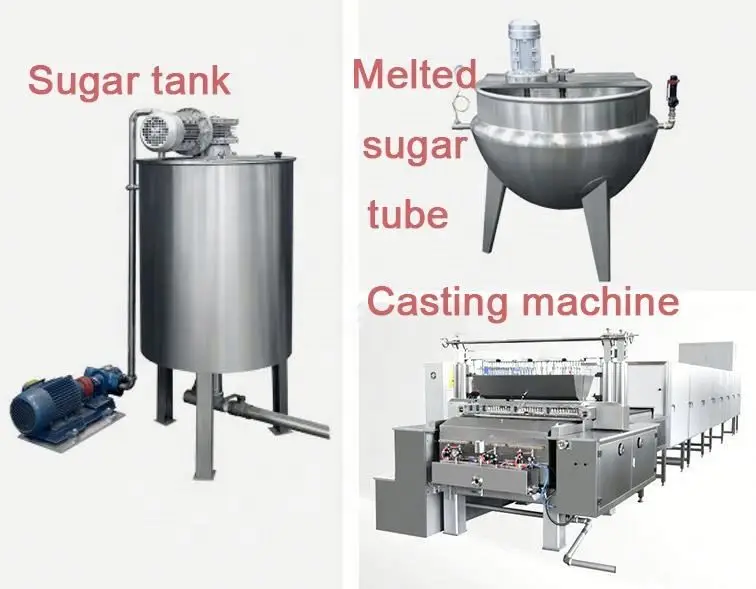 خط ماكينة صنع الحلوى الصلبة بسعر المصنع لجيلي البكتين فيتامين غائر الدب والزنجبيل ومعالجة الأطعمة الأخرى #3