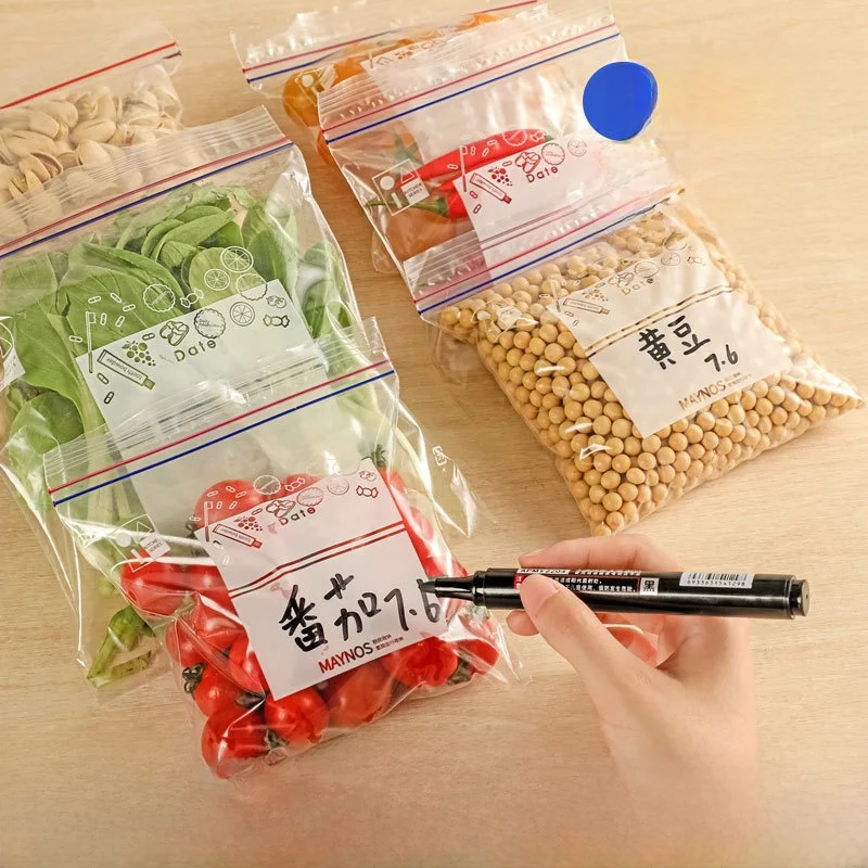 食品保存用の厚みのある密封袋-家庭用プラスチック封入冷凍庫保管用-冷蔵庫用特殊サブパッキングバッグ