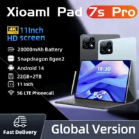 2025 Global Mi 11 inch tablet Android 14 Pad 7S Pro 22GB 2TB Snapdragon 8 Gen2 4K HD 5G WIFI Bluetooth WPS 20000mAh tablets Tab