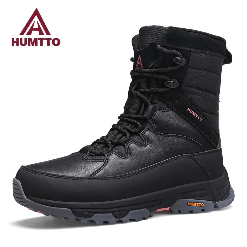 HUMTTO Winter Ankle Boots for Women Keep Warm Hiking Shoes Outdoor Trekking Snow Boots Woman Luxury Designer Women's Sneakers