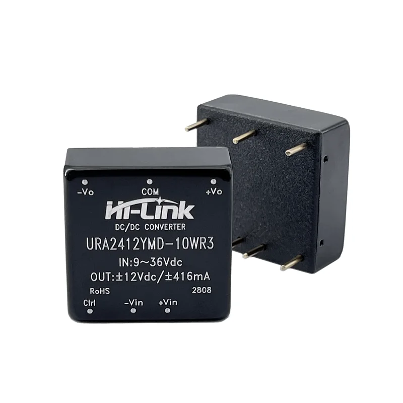 URA2405YMD-10WR3 Hi-Link โมดูลจ่ายไฟ10W 24V ไปยัง5V DC Converter Step Down splitated Efficiency 91%