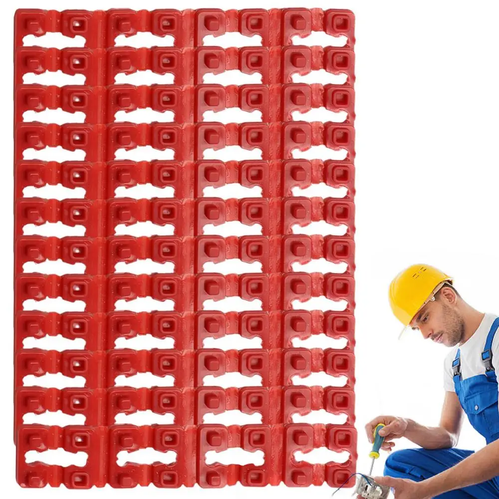 80-Pack Electrical Outlet Spacers – Plastic Receptacle Shims, 0.78 X 0.78 Inch, Twist-Apart, For Loose Switches & Sockets, Easy Install