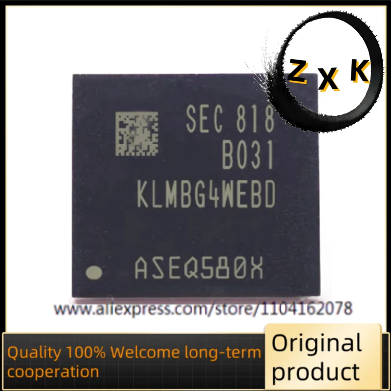 New original KLMBG4WEBD-B031 memory chip font EMMC Samsung 32GB package FBGA153