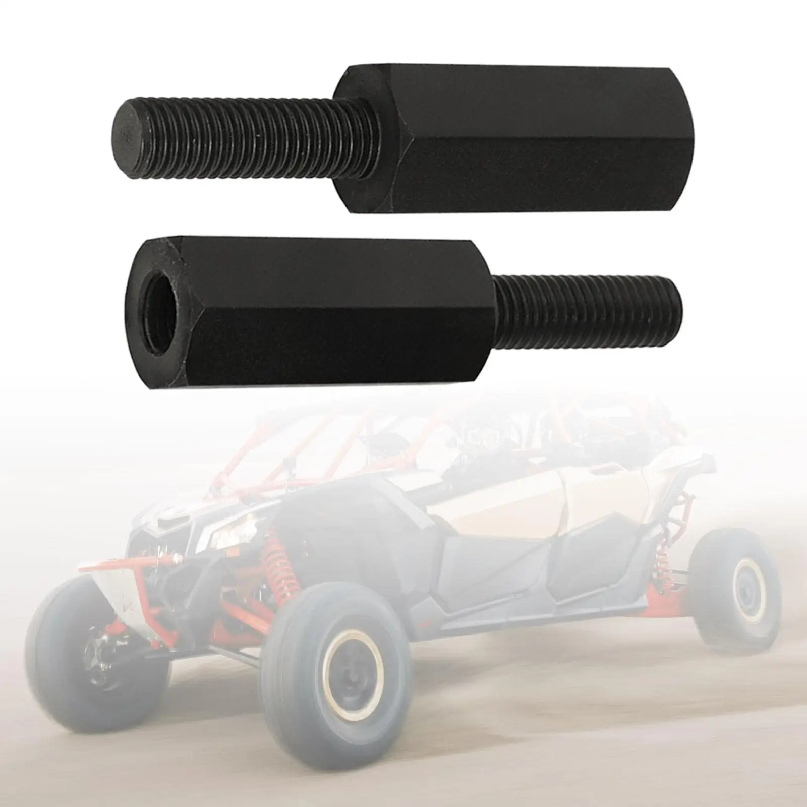 2x Seat 2'' Black Replace Parts for Can-am Maverick x3 All Years