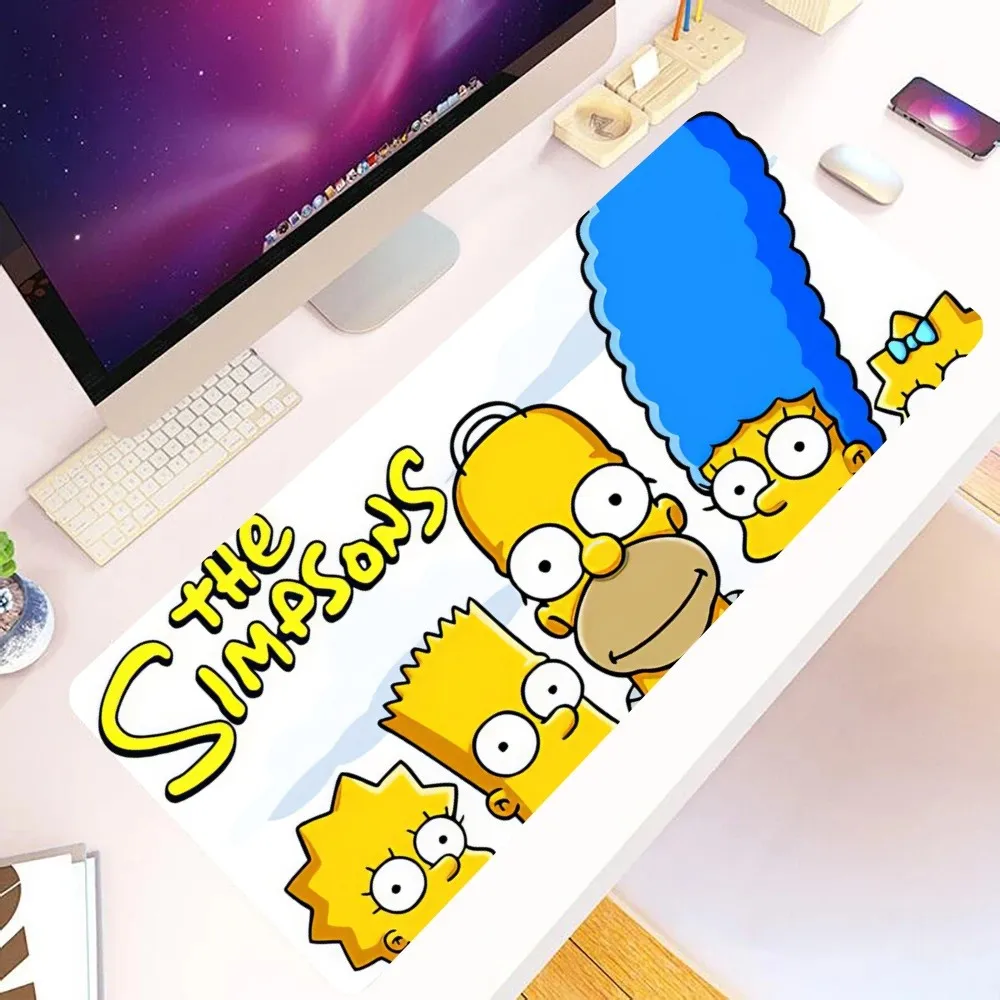 Cartoon Homer S-Simpsons Mousepad Large Gaming Compute Gamer PC Keyboard Mouse Mat