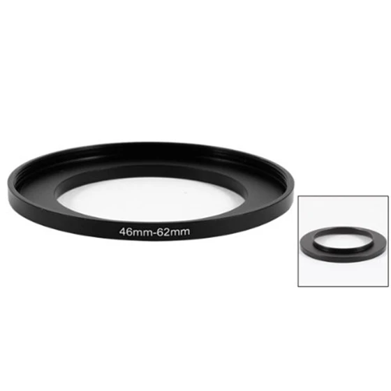 A96T  Camera Parts 46Mm-62Mm Lens Filter Step Up Ring Adapter Black