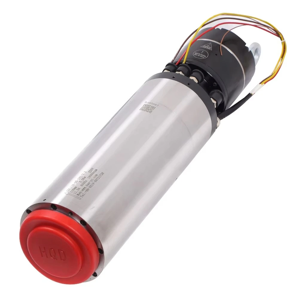 

Высокоскоростной шпиндельный двигатель с ЧПУ 18000 об/мин, BT30, 3.2 кВт, с подшипником, водяным охлаждением и частотным преобразователем для фрезерования GDL110-30-18Z/3.2