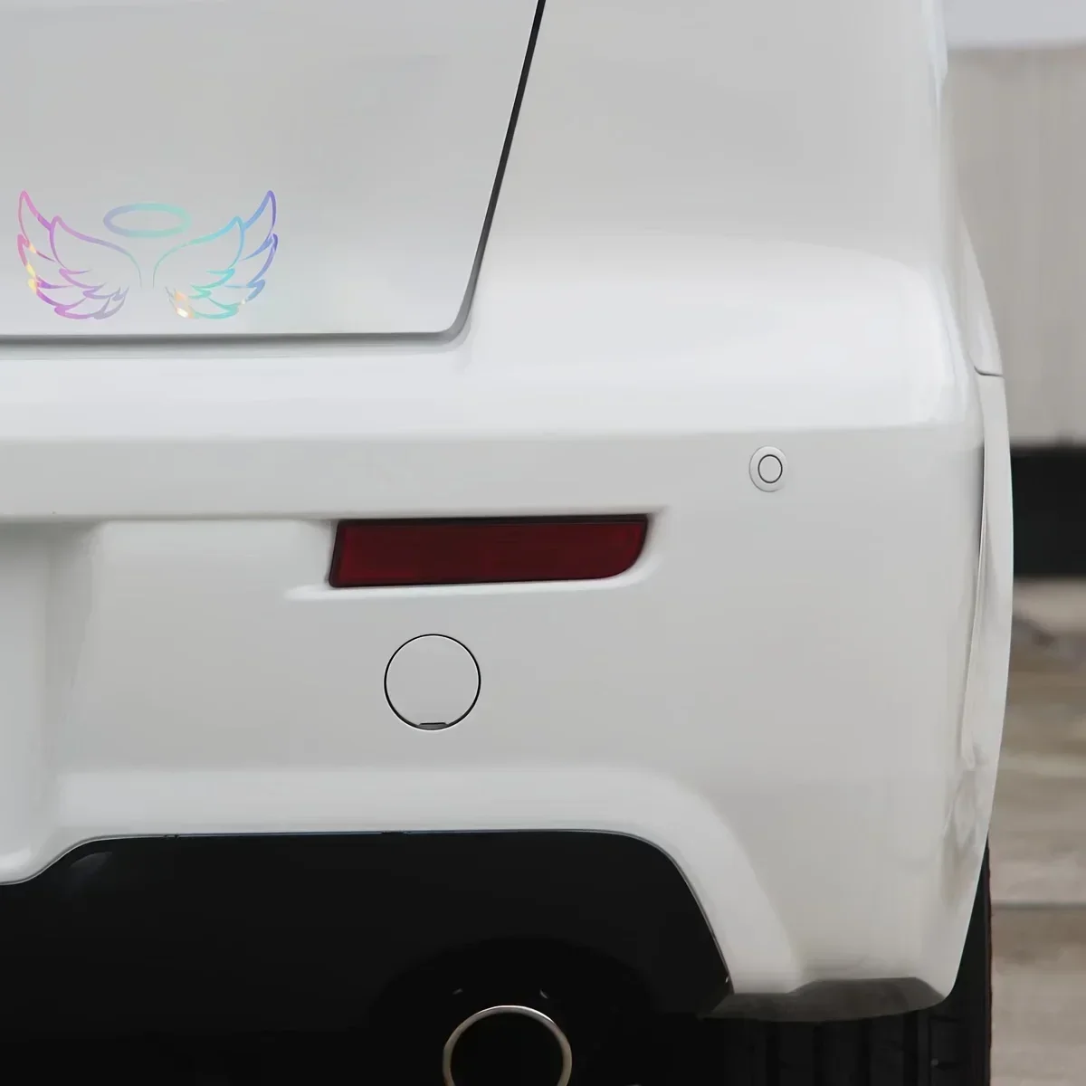 

"Holographic Angel Wings & Halo" Sticker, Ideal for Laptop Lids, Phone Cases, Adding a Dreamy Divine Vibe