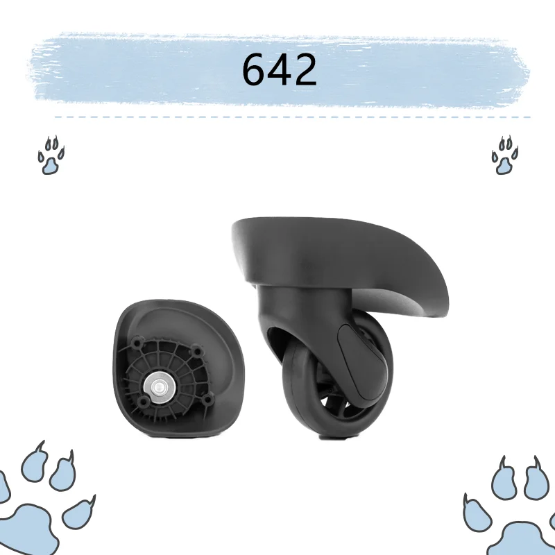 For Samsonite 642 Universal Luggage Wheel Replacement Kit - Silent Swivel Rollers Easy To Lnstall Durable Luggage Accessories