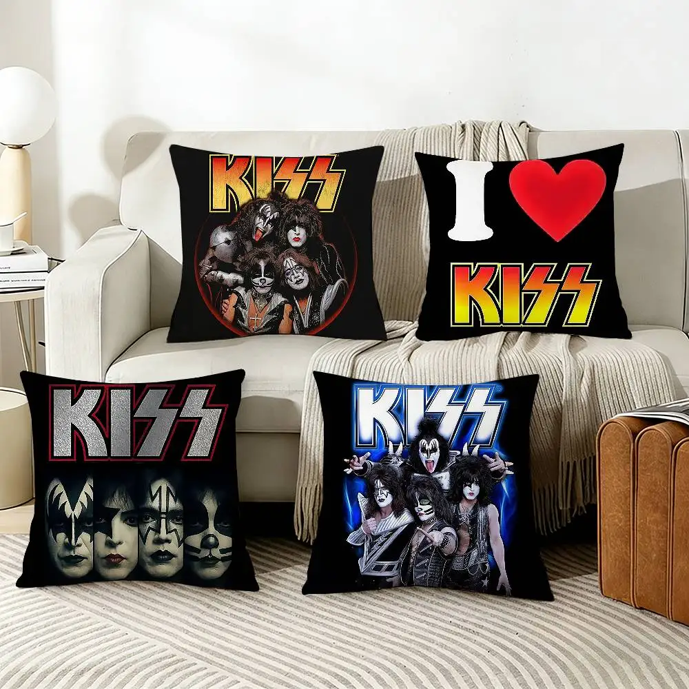 

R-Rock B-Band K-Kiss Pillow Cover Sofa Cushion Cover Home Room Decoration Children Gift