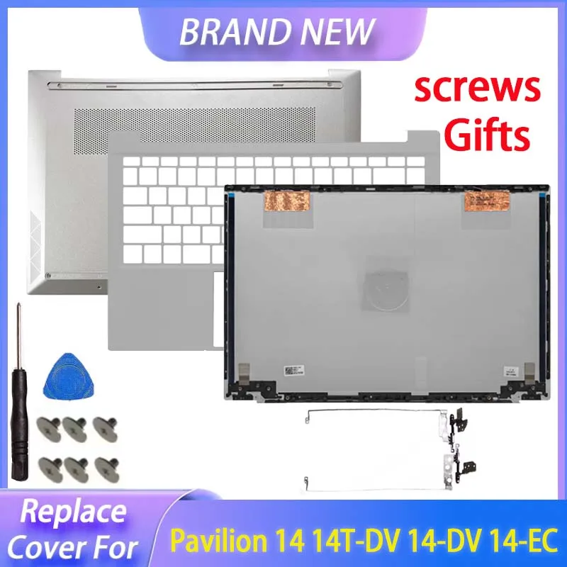 

Repalce Cover For Pavilion 14 14T-DV 14-DV 14-EC TPN-Q244 LCD Back Cover Palmrest Upper Top Case Lower Bottom Cover Hinges