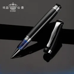 High Quality Duke 619 Ball Point Pen Black Metal Trim RollerBall Pen Stationery Office Supplies New