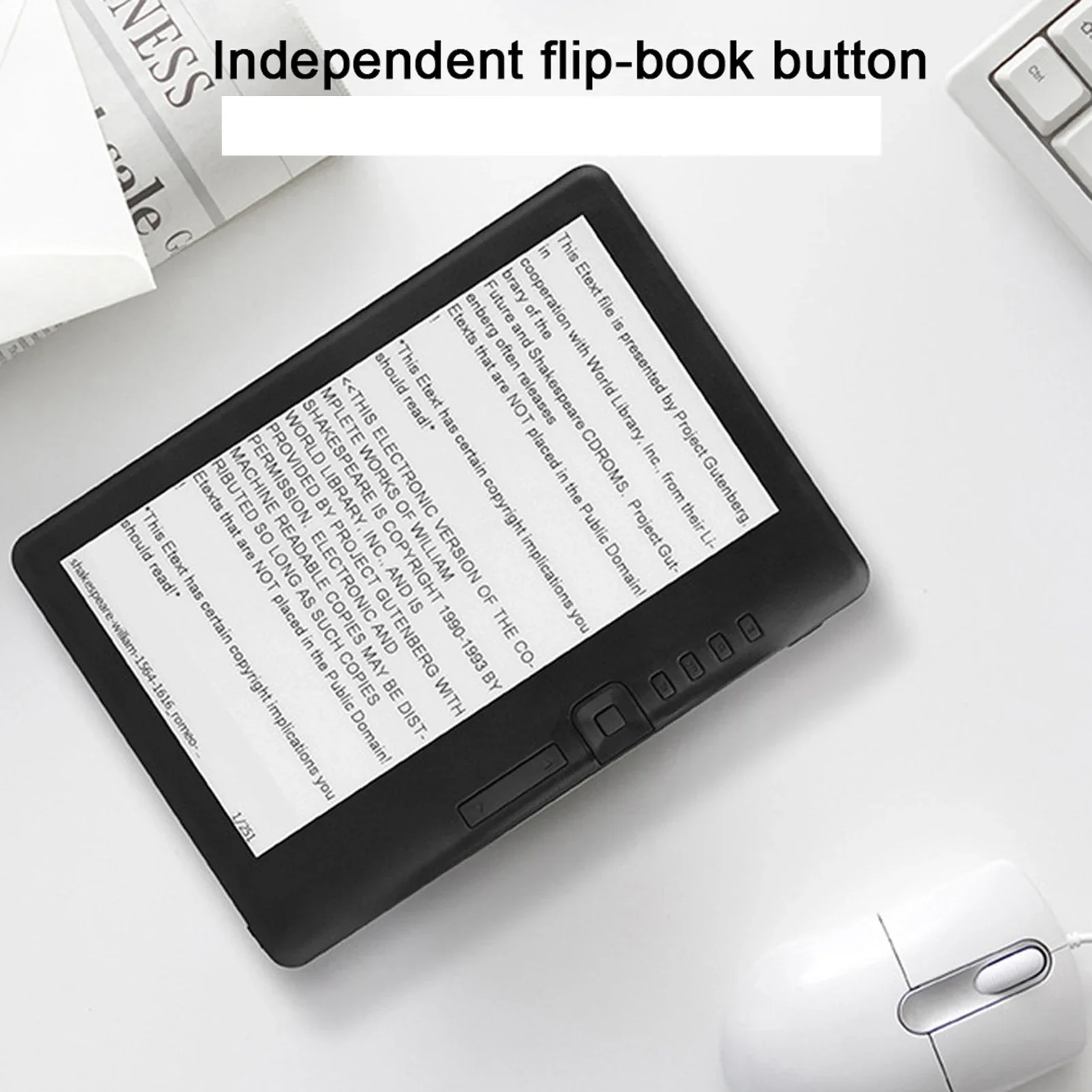 Hindetel قارئ الكتب الإلكترونية المحمول 7 بوصة شاشة ملونة تدعم بطاقة الذاكرة الكتاب الإلكتروني قراءة الكتب الإلكترونية قارئ الكتب الإلكترونية قراءة الكتب الرقمية