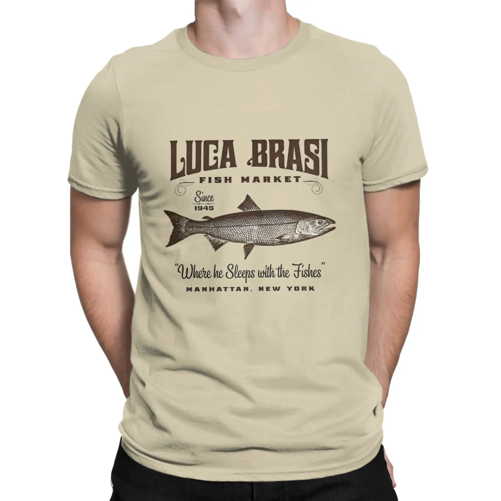 Men's Tokyo Tsukiji Fish Market T Shirts Manhatan Cotton Clothes Leisure Short Sleeve Round Neck Tees New Arrival T-Shirt