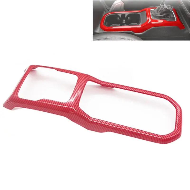 

Центральный подлокотник из углеродного волокна, держатель для чашки, украшение панели, аксессуары для модификации автомобиля, подходит для 18-22 New Wrangler JL