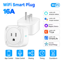 Tuya Wifi US Smart Plug 16A 10A Bluetooth App Control Power Monitoring Timer Schedule Voice Works With Alexa Google Outlet