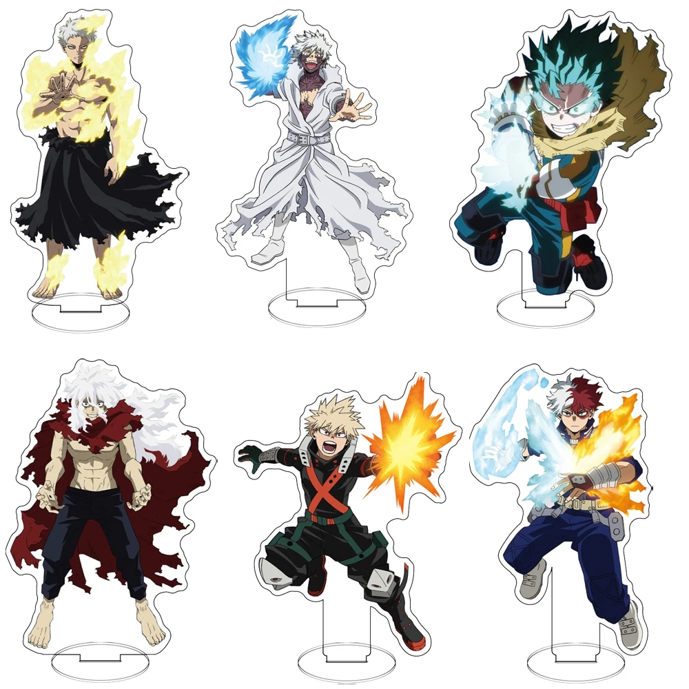 Аниме 15 см My Hero Academia акриловая фигурка Standee Новое поступление Деку, Бакуго, Тодороки Коллекционный дисплей Подарок