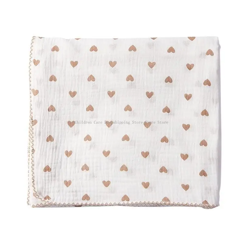 

Cotton Baby Receiving Blanket Newborn High Absorbent Swaddles Blankets Infant Shower Gift Breathable Bedding Essential