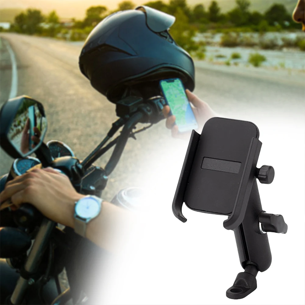 

Motorcycle Phone Holder Mount Aluminum Alloy Bike Rearview Mirror Stand Mount Motorcycle Rearview Mirror Cell Phone Holder