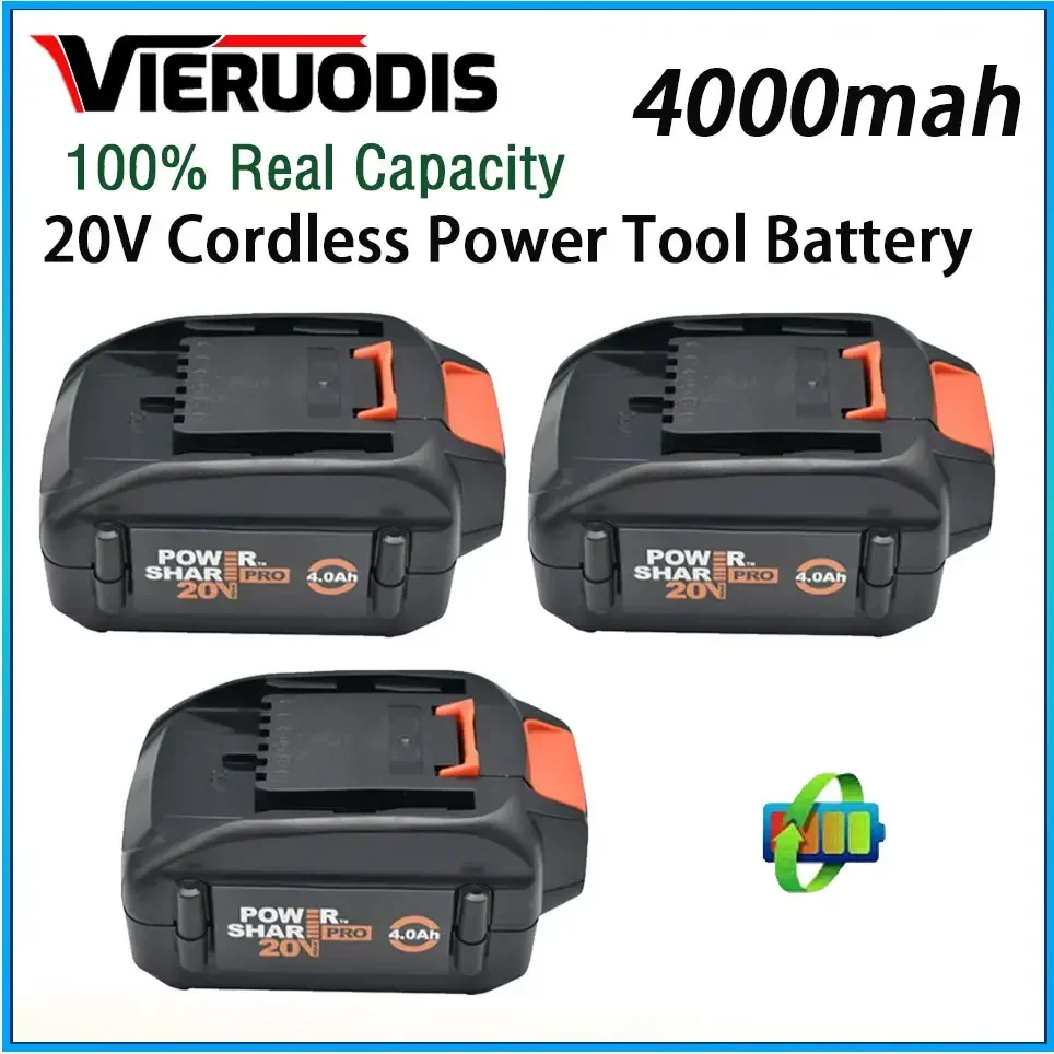 

For WORX brand new genuine WA3578 - PowerShare 20V 4.0AH/5.0AH/6.0AH lithium-ion large-capacity battery